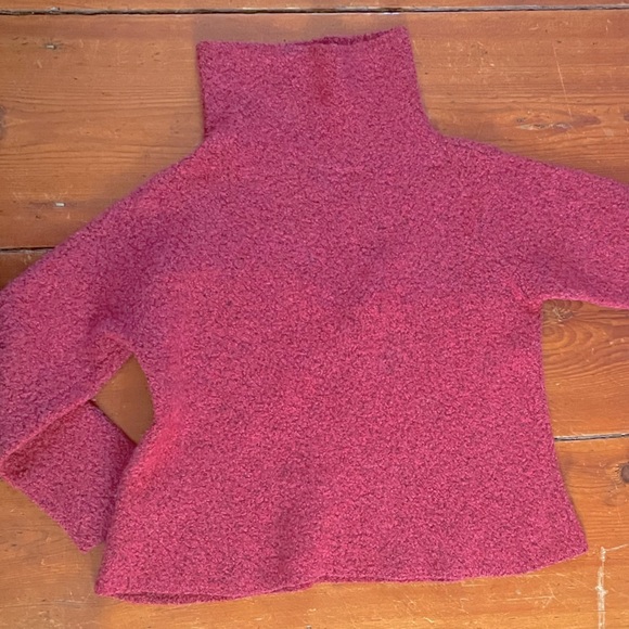 Eileen Fisher swing turtleneck merino boucle large - Picture 4 of 8